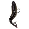 Przynęty połowów 3D 11 cm 17g Sonda Wobblers 8 Segments Multi Sweted Swimbeit Ciężko Bait Fishing Tackle for Bass Isca Crankbait 577 Z2