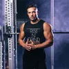 Muscleguys летний мужской танк верхушка повседневная спортивная тренировка мужчина сетки синглетты тренажерный зал фитнес одежда бодибилдинг рубашка без рукавов 210421