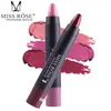 MISS ROSE velours ensemble de rouges à lèvres mat imperméable longue durée crayon à lèvres cosmétiques femme rouge à lèvres Permanent maquillage magique