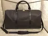 Lüks moda erkek kadın seyahat çantası spor çantası, marka tasarımcısı bagaj çanta büyük kapasiteli spor çantaları 55CM Kilitli