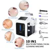 Portable 10 en 1 raffermissement de la peau hydra dermabrasion pistolet à oxygène pour le visage BIO poignée hydrodermabrasion machine de soin du visage avec bio photoélectronique à vendre