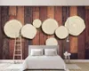 beibehang Custom Mural Wood Grain Bar Restaurant Cafe Background wall papers home decor Home Decoration Wallpaper