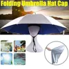 Outdoor Hats Sunproof Fishing Foldable Head Umbrella Hat Anti-Rain Anti-UV Caps Portable Travel Hiking Beach