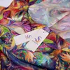 【聖母】豪華な純粋なシルクスカーフショールの女性春秋の長いスカーフレディースブランド100％ネックFoulard 175 * 52cm 220106