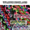 2021 New titanium braided 3 ropes tornado necklaces for SPORTS football baseball,sport titanium necklaces fast ship