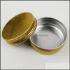 Boxes Packing Office School Business Industrial 2 oz 60ml 60g Mti-färgade runda aluminiumburkar skruvlocket metallburkar Tom glidglas