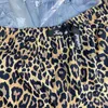 Losse Leopard Print Shorts Mannen Vrouwen Hoge kwaliteit Kapital Track Shorts Iets Rits Pocket Rijbroek