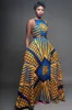 製品デジタル印刷女性のラウンドネックノースリーブドレスアフリカスタイルナイトクラブビッグスイング夏のカジュアルドレス
