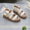 Summer Girl sandals Children beach shoes Genuine Leather Water Shoes trend kids 210729