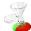 Tocha Dab Rig 7,6 "Tubulação de água Silicone Bong Hookah Bongs Rigs de Petróleo Tubos para fumar com tigela de vidro Hookahs portáteis inquebrável