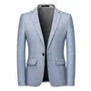 패션 봄, 가을 캐주얼 남성 격자 무늬 블레이저 코튼 슬림 영국 정장 블레이저 masculino 남성 자켓