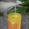 Низкий MOQ 16oz Gradient Acrylic Skinny Tumblers с соломенной крышкой Двухстенные многоразовые пластиковые стаканчики в цветах радуги Портативные OMBRE Office Coffeet Coeps Diy Custom