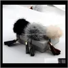 Pins, Drop Delivery 2021 4Dot5Cm Fur Ball Brooches Sweater Coat Jewelry Accessories Cor Mink Hair Tassel Brooch Pins Qxqya
