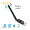 Neue WiFi Wireless Netzwerkkarte USB 2.0 150M 802.11 b/g/n LAN Adapter drehbare Antenne für Laptop PC Mini Wi-Fi Dongle MT7601