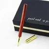 Gel Pens 1Pcs Wood And Gold Metal Roller Ball Pen 0.5mm Luxury Ink For Writing Office School Supplies