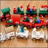 Event Festive Party Supplies Home & Gardenchristmas Wooden Little Train Decoration Xmas Gifts Toys Cute Creative Drop Delivery 2021 Sx6Bm