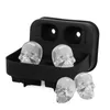 Cavity Skull Head 3D Mold Coolers Skeleton Form Wine Cocktail Ice Silicone Cube Tray Bar Accessori Candy Mold