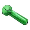 Colorful Handmade Black White Green Pipes Pyrex Thick Glass Dry Herb Tobacco Smoking Handpipe Oil Rigs Decoration Filter Holder Tube DHL Free