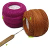 1 PC 100% coton 50 g/pièces 0,8 mm fil de crochet en dentelle par crochets tricotés à la main en soie pour bébé fil fin pour tricoter Y211129