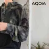 Herfst Streetwear Volledige Mouw Camouflage Lange Vrouwen Blouse Shirt Y2K Losse Button Up Oversize Vrouwelijke Kleding 210521