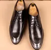 Big Size 37-48 Man Cow luxurys Shoes Rubber Mans Office Business Dress Leather Flats Split Wedding Shoe