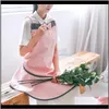 Textiles & Gardenjapanese Waterproof Garden Flower Manicure Coffee Shop Tooling Bow Home Apron Aprons For Woman Polyester Fiber Drop Delivery