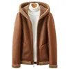 Vinter tjock varm fleece parka jacka män reversibel ullrock man hooded windbreaker fleece parkas plus storlek 8xl 211129