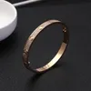 Women039s Jewelry Bracelets Bangles Full Diamond Stainless Steel 3 Row Stone Classical Bangle Bracelet Rosy Silver Gold Size 13405757