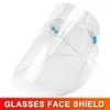 Sicherheit Transparent Klar ECO PET Transparent mit Glasrahmen Kunststoff Wiederverwendbare schützende Anti-Spritz- und Nebel-Gesichtsschutzmaske DAS199