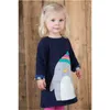 Dresses girls clothing long sleeve applique rainbow design fashion children clothes dresses party wedding wear girl 210529