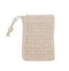 Natural Exfoliating Mesh Soap Saver Sisal Soap Saver Bag Pouch Holder For Shower Bath Foaming And Drying DHL Free FY7323 C0614G06