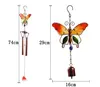 Butterfly Wind Chimes Trädgårdsdekoration Metall Vindklocka för Inomhus Utomhus Uteplats Balkong Hängen Hantverksdekor Semesterpresent