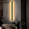 Lámparas de pared Luz Led moderna 110V 220V Lámpara de aplique BlackGold para sala de estar Dormitorio Pasillo de noche Cirridor Hogar