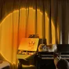 Zonsondergang projector lamp regenboog sfeer led nacht licht voor thuis slaapkamer coffe shop achtergrond wanddecoratie USB tafellampen