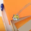 Diseñadores Collar Joyas de lujo Collares de tigre de alta calidad Acero de titanio Pareja sin desvanecimiento Hombre Mujer Año de los Tigres Zo2388901