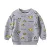 Mudkingdom Boys Sweatshirts Cartton Letter Printing Long Sleeve Clothes 210615