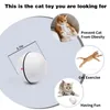 Smart Automatic Cat Toys Ball Pet Interactive Auto Rolling Auto Rotation Ball Led Light USB Rechargeable Jouets pour Chats Chaton 211122