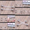 & Bell Drop Delivery 2021 Navel Belly Ring Piercing Stud With Flexible Bar For Body Jewelry Button Rings Anqrz