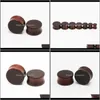 & Drop Delivery 2021 Alisouy 2Pc Wood And Expander Plug Natural Wooden Gauges Ear Plugs Flesh Tunnels Body Jewelry Piercing 0Tepr