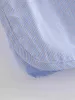 [Deat]ファッションの女性のショーツ緩いハイウエストボタンポケットストライプ女性のカジュアルショートパンツ春13c368 210527