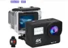 4 K Spor Kamera Wifi Uzaktan Kumanda Çift Ekran 170D Sualtı 30 M Su Geçirmez Kask Video Kayıt Exquisite Perakende