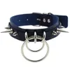 KMvexo Punk Spike Metal Collar Girls Leather Harness Choker Halsband för Kvinnor Party Club Chocker Gothic Smycken Harajuku 2021