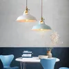 Pendant lamp Retro Industrial Style Colorful Restaurant Kitchen Home Lamp Vintage Hanging Light E27 Iron Lampshade Decorative Lamps