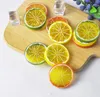 Parti supplies 5cm artificiell frukt simulering citroner skivor jul frukter prydnad kök bröllop falska citron dekoration sn2409