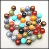 50 pcs solto gema pedra redonda bola sem buraco 8mm para artesanato artigos de exibição de contas naturais coleções inteira preço de jóias acessórios