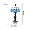 Mediterranean blue home table lamp living room bedroom 20CM new