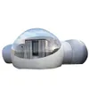 Customized inflatable bubble dome tent with bathroom and entry,glamping transparent sphere bubble hotel Family Camping Igloo Living Room