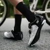 Chaussures de cyclisme Sneaker professionnel vtt chaussures plates antidérapantes semelle en nylon TPR taquet pas de route de verrouillage