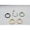 50pcs/lot Ball Hinged Segment Ring Clicker Cartilage Nose Hoop Septum Rings 16GX8/10MM