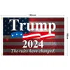 Trump 2024 Drapeaux Election Femmes pour Trump 3x5 pieds 100D Polyester 150x90cm Bannière pour les drapeaux de l'élection présidentielle DHL Shipping